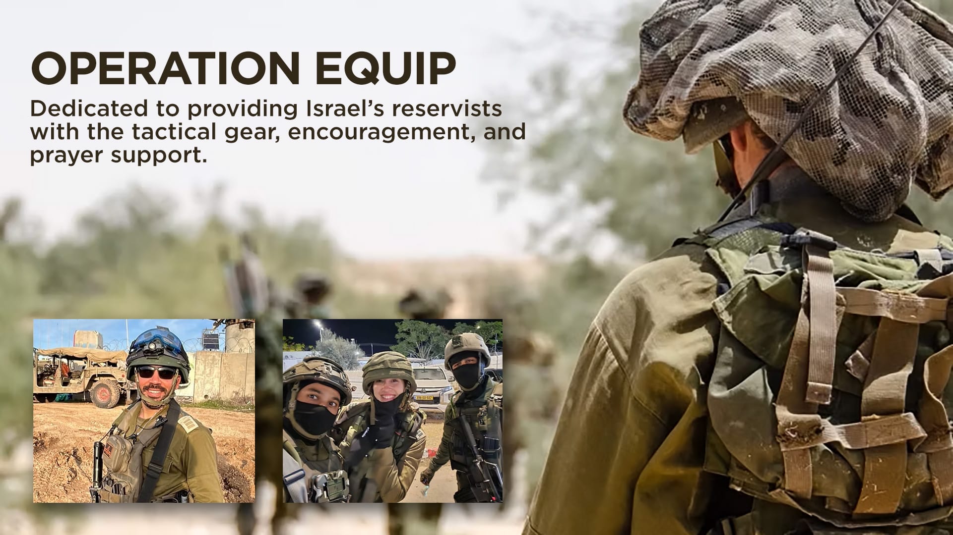 Operation Equip - Here is a Great Opportunity to Make a Difference!