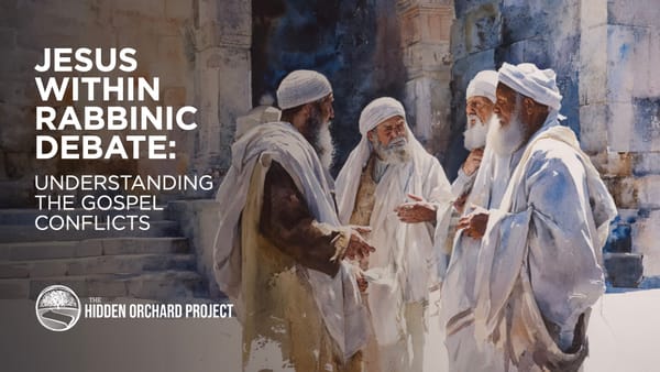 Jesus Within Rabbinic Debate: Understanding the Gospel Conflicts